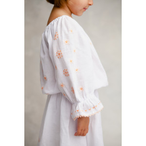 Rochie Traditionala fetite Botez cu rochita