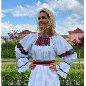 Ciupag colorat de Maramures Rochie Traditionala - Simboluri Dacice