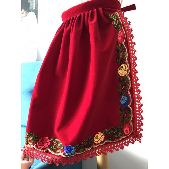 Sort ROSU Costum Popular Tara Lapusului - Simboluri Stramosesti Romanesti